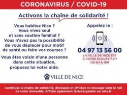 À Nice on active la chaine de solidarité !