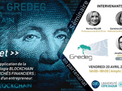 Séminaire GREDEG : "L'application de la technologie Blockchain aux marchés financiers : un regard d'entrepreneur"