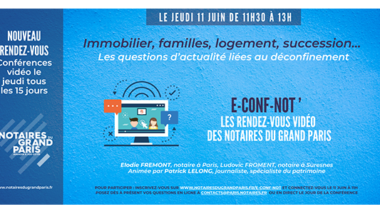 E-Conf-Not' : le nouveau cycle de confe ?rences gratuites, en ligne, a ? destination du public