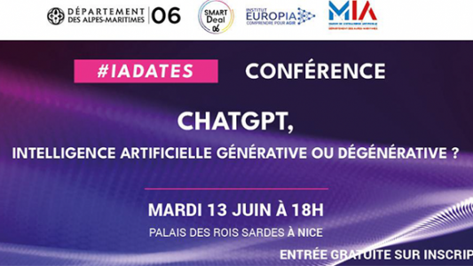 Conférence #IADates : « ChatGPT, Intelligence Artificielle générative ou dégénérative ? »