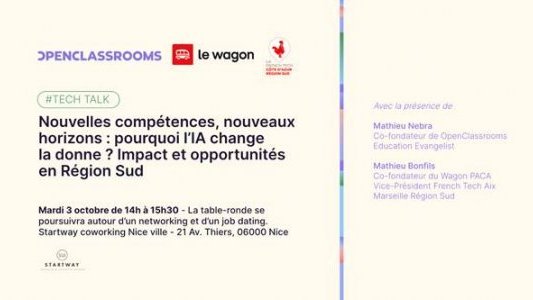 Conférence et Job Dating spécial Alternance dans la Tech à Nice