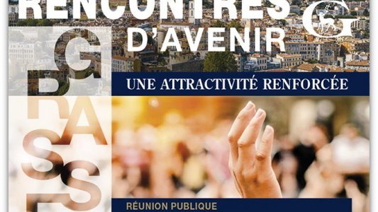 Réunion publique « Rencontres d'avenir » à Grasse le 4 décembre