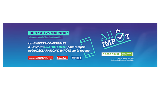  Allo-impôt : une assistante gratuite pour votre déclaration de revenu du 17 au 25 mai !