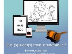 Conférence CERDP : "Quel(s) juge(s) pour le numérique ?"