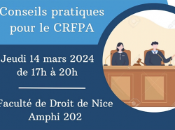 ANEJA : Table ronde présentation du métier d'avocat et conseils CRFPA