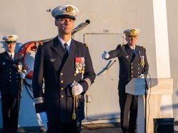 Xavier Brignoli, nouveau commandant de la frégate Surcouf