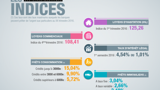 Infographies : Les indices de Mai 2016