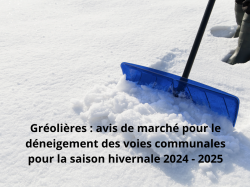 Gréolières : avis de marché pour le déneigement des voies communales et parkings communaux pour la saison hivernale 2024 - 2025