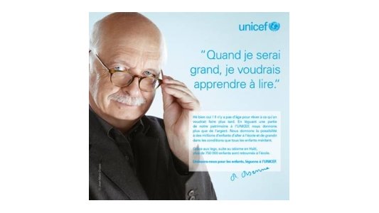 13 septembre : Journée internationale des legs en faveur des associations : Erik Orsenna s'engage aux côtés de l'UNICEF France pour promouvoir les legs