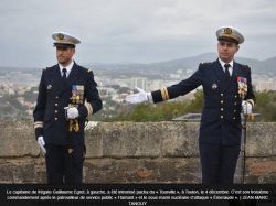 Le capitaine de frégate Guillaume Egret, commandant du Tourville