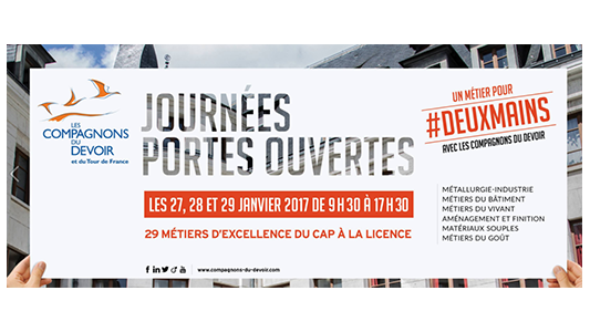 Les Compagnons du Devoir ouvrent leurs portes du 27 au 29 janvier 2017