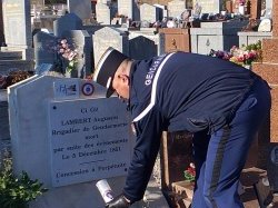 L'ACSPMG rend hommage au gendarme Lambert assassiné en 1851