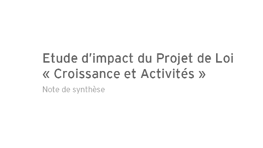 Loi MACRON : Jean-Charles MARCH, Président de la Chambre des Notaires 06, explique la nouvelle Etude d'impact