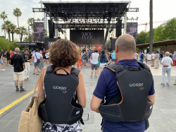 Les gilets inclusifs de Timmpi expérimentés au Nice Jazz Festival